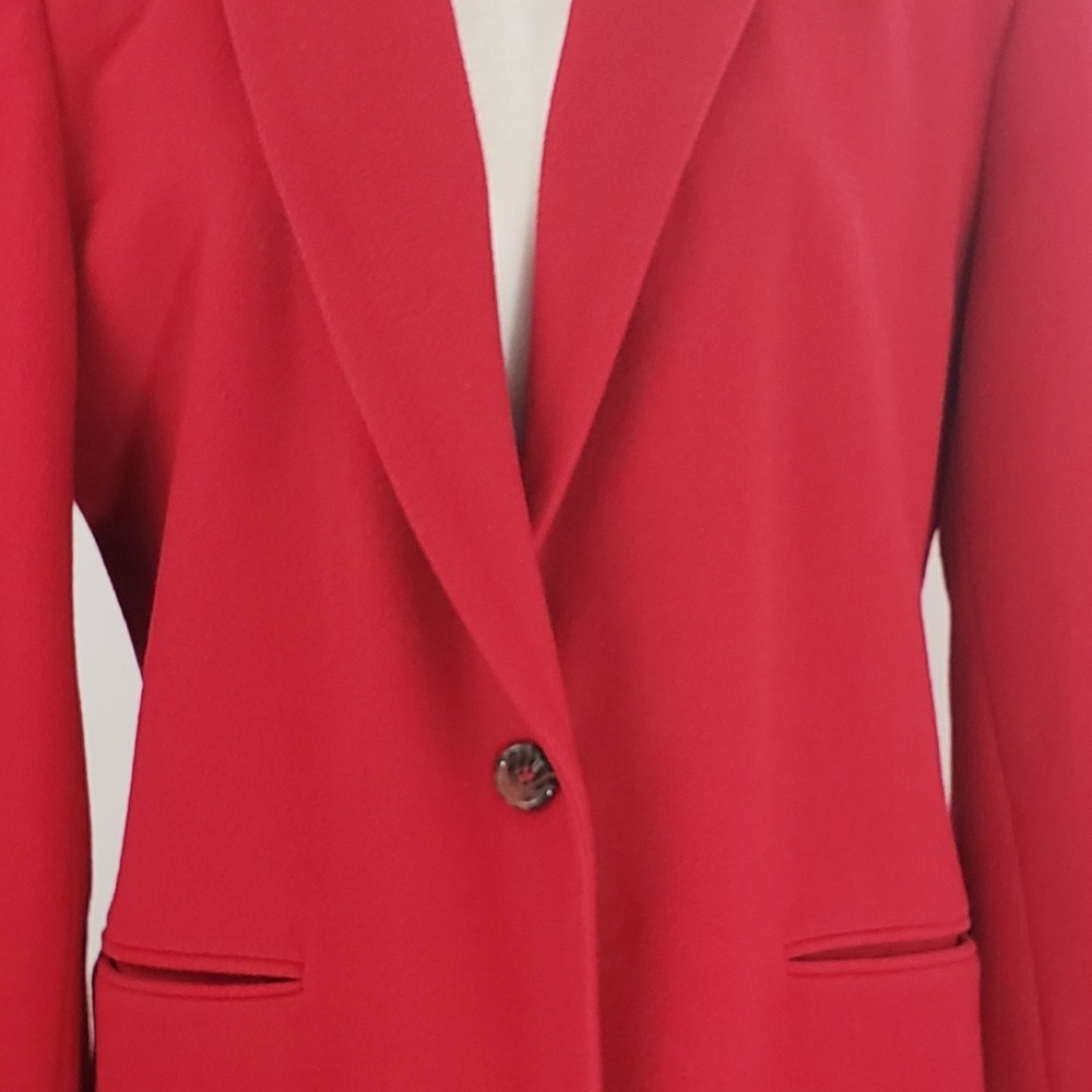Harve Benard Red Wool Blend Blazer, size 12 - Picture 5 of 7